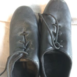 Black tap shoes